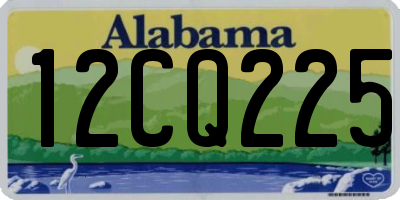AL license plate 12CQ225