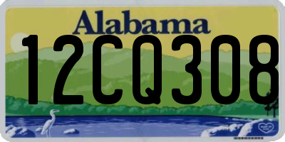 AL license plate 12CQ308