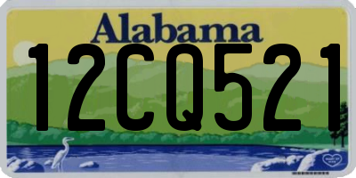 AL license plate 12CQ521