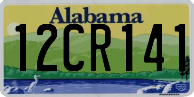 AL license plate 12CR141