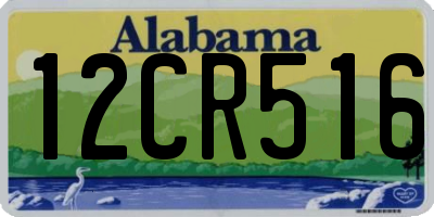 AL license plate 12CR516
