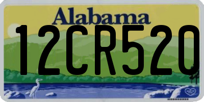AL license plate 12CR520