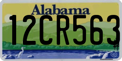 AL license plate 12CR563