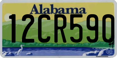 AL license plate 12CR590
