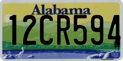 AL license plate 12CR594