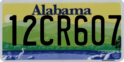 AL license plate 12CR607