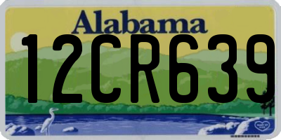 AL license plate 12CR639