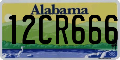 AL license plate 12CR666