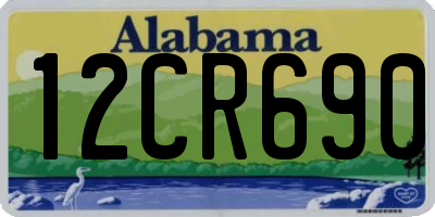 AL license plate 12CR690