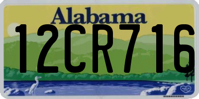 AL license plate 12CR716