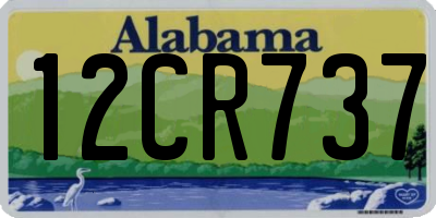 AL license plate 12CR737
