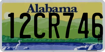 AL license plate 12CR746