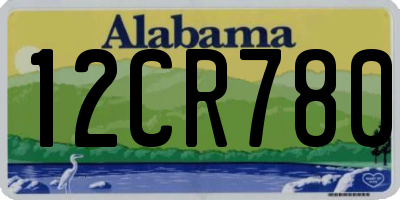 AL license plate 12CR780