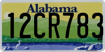 AL license plate 12CR783
