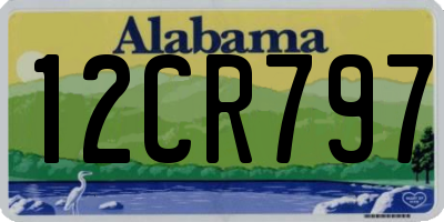 AL license plate 12CR797