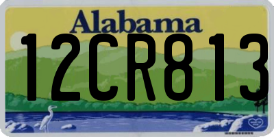 AL license plate 12CR813