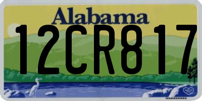 AL license plate 12CR817