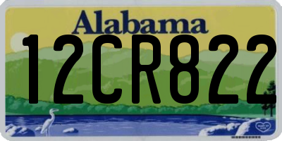 AL license plate 12CR822