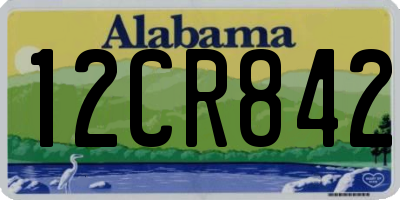 AL license plate 12CR842