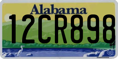 AL license plate 12CR898