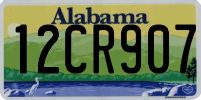 AL license plate 12CR907