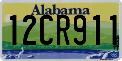 AL license plate 12CR911