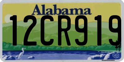 AL license plate 12CR919