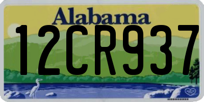 AL license plate 12CR937