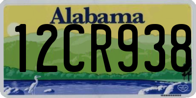 AL license plate 12CR938
