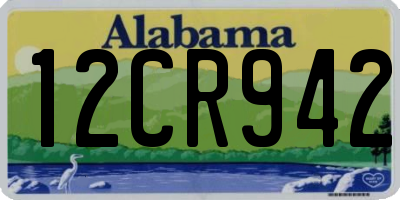 AL license plate 12CR942