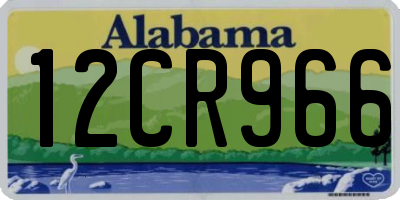 AL license plate 12CR966