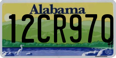 AL license plate 12CR970