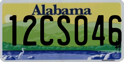 AL license plate 12CS046