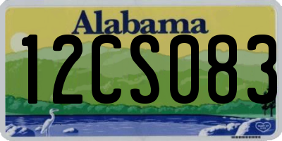 AL license plate 12CS083