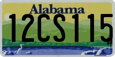 AL license plate 12CS115