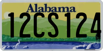 AL license plate 12CS124