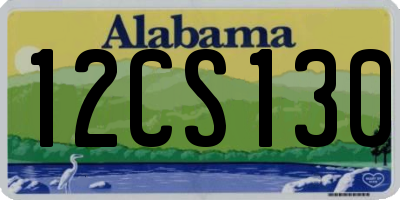 AL license plate 12CS130