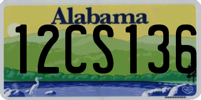 AL license plate 12CS136