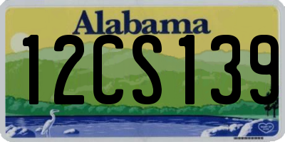 AL license plate 12CS139