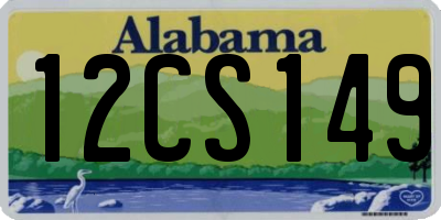 AL license plate 12CS149