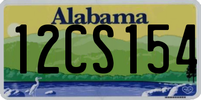 AL license plate 12CS154