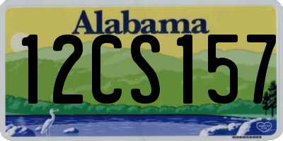 AL license plate 12CS157