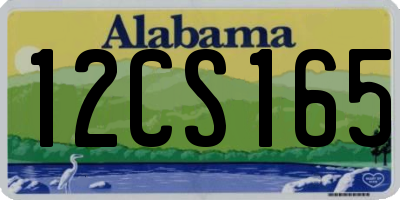AL license plate 12CS165