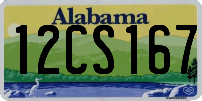 AL license plate 12CS167