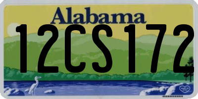 AL license plate 12CS172