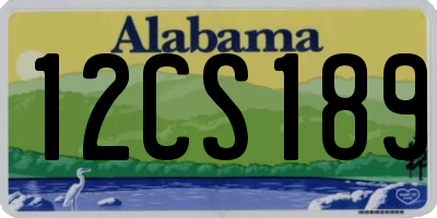 AL license plate 12CS189
