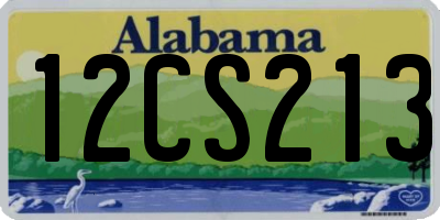 AL license plate 12CS213