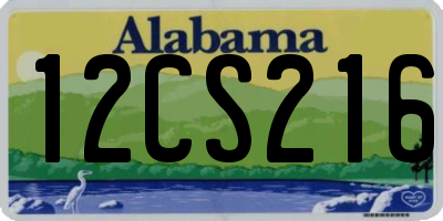 AL license plate 12CS216