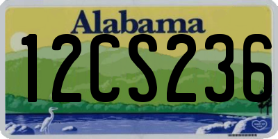 AL license plate 12CS236