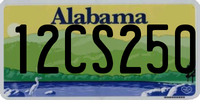 AL license plate 12CS250